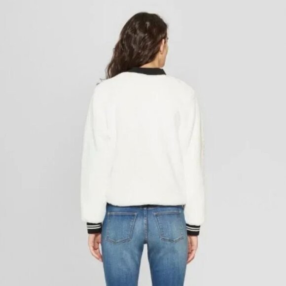 Disney Mickey Mouse Faux Fur Bomber Jacket - Picture 10 of 13